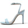 image:imageDREAM PAIRS Womens High Stilettos Open Square Toe Ankle Strap Heels Sexy Comfort Strappy Dress Shoes Wedding Bridal Pumps SandalsBabyBlue