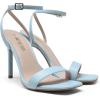 image:imageDREAM PAIRS Womens High Stilettos Open Square Toe Ankle Strap Heels Sexy Comfort Strappy Dress Shoes Wedding Bridal Pumps SandalsBabyBlue