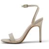 image:imageDREAM PAIRS Womens High Stilettos Open Square Toe Ankle Strap Heels Sexy Comfort Strappy Dress Shoes Wedding Bridal Pumps SandalsGold