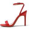 image:imageDREAM PAIRS Womens High Stilettos Open Square Toe Ankle Strap Heels Sexy Comfort Strappy Dress Shoes Wedding Bridal Pumps SandalsRed