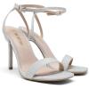 image:imageDREAM PAIRS Womens High Stilettos Open Square Toe Ankle Strap Heels Sexy Comfort Strappy Dress Shoes Wedding Bridal Pumps SandalsSilver