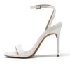 image:imageDREAM PAIRS Womens High Stilettos Open Square Toe Ankle Strap Heels Sexy Comfort Strappy Dress Shoes Wedding Bridal Pumps SandalsWhite