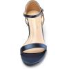 image:imageDREAM PAIRS Womens Lexii Fashion Stilettos Open Toe Pump Heel SandalsNavysatin