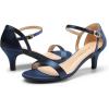 image:imageDREAM PAIRS Womens Lexii Fashion Stilettos Open Toe Pump Heel SandalsNavysatin