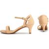 image:imageDREAM PAIRS Womens Lexii Fashion Stilettos Open Toe Pump Heel SandalsNudeNubuck