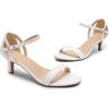image:imageDREAM PAIRS Womens Lexii Fashion Stilettos Open Toe Pump Heel SandalsWhitePu