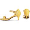 image:imageDREAM PAIRS Womens Lexii Fashion Stilettos Open Toe Pump Heel SandalsYellowPu