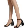 image:imageDREAM PAIRS Womens LowChunk Low Heel Pump SandalBlack
