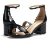 image:imageDREAM PAIRS Womens LowChunk Low Heel Pump SandalBlack