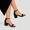 image:imageDREAM PAIRS Womens LowChunk Low Heel Pump SandalBlackNubuck
