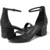 image:imageDREAM PAIRS Womens LowChunk Low Heel Pump SandalBlackRhinestone
