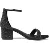 image:imageDREAM PAIRS Womens LowChunk Low Heel Pump SandalBlackRhinestone