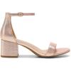 image:imageDREAM PAIRS Womens LowChunk Low Heel Pump SandalChampagne