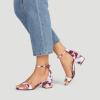 image:imageDREAM PAIRS Womens LowChunk Low Heel Pump SandalFloral