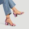 image:imageDREAM PAIRS Womens LowChunk Low Heel Pump SandalFloral