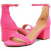 image:imageDREAM PAIRS Womens LowChunk Low Heel Pump SandalFuchsia
