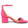 image:imageDREAM PAIRS Womens LowChunk Low Heel Pump SandalFuchsia