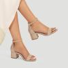 image:imageDREAM PAIRS Womens LowChunk Low Heel Pump SandalGoldGlitter