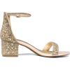 image:imageDREAM PAIRS Womens LowChunk Low Heel Pump SandalGoldRhinestone