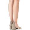 image:imageDREAM PAIRS Womens LowChunk Low Heel Pump SandalGoldRhinestone