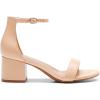 image:imageDREAM PAIRS Womens LowChunk Low Heel Pump SandalLight Nudepu