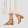 image:imageDREAM PAIRS Womens LowChunk Low Heel Pump SandalNudePu
