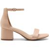 image:imageDREAM PAIRS Womens LowChunk Low Heel Pump SandalNudesuede