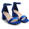 image:imageDREAM PAIRS Womens LowChunk Low Heel Pump SandalRoyalBlue