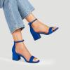 image:imageDREAM PAIRS Womens LowChunk Low Heel Pump SandalRoyalBlue