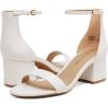 image:imageDREAM PAIRS Womens LowChunk Low Heel Pump SandalWhite