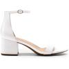 image:imageDREAM PAIRS Womens LowChunk Low Heel Pump SandalWhitePu
