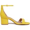 image:imageDREAM PAIRS Womens LowChunk Low Heel Pump SandalYellowSuede