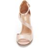 image:imageDREAM PAIRS Womens NILE Fashion Stilettos Open Toe Pump Heel SandalsChampagne Satin