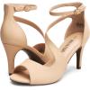 image:imageDREAM PAIRS Womens NILE Fashion Stilettos Open Toe Pump Heel SandalsDark Nude