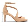 image:imageDREAM PAIRS Womens NILE Fashion Stilettos Open Toe Pump Heel SandalsNude
