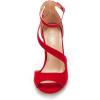 image:imageDREAM PAIRS Womens NILE Fashion Stilettos Open Toe Pump Heel SandalsRed