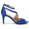 image:imageDREAM PAIRS Womens NILE Fashion Stilettos Open Toe Pump Heel SandalsRoyal Blue Satin