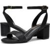 image:imageDREAM PAIRS Womens Open Toe Ankle Strap Low Block Chunky Heels Sandals Party Dress Pumps ShoesBlackGlitter