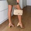 image:imageDREAM PAIRS Womens Open Toe Ankle Strap Low Block Chunky Heels Sandals Party Dress Pumps ShoesGoldMetallic