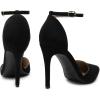 image:imageDREAM PAIRS Womens OppointedLacey Pointed Toe Ankle Strap High Heel Stiletto Pumps Wedding Dress ShoesBlackSuede