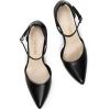 image:imageDREAM PAIRS Womens OppointedLacey Pointed Toe Ankle Strap High Heel Stiletto Pumps Wedding Dress ShoesBlackpu