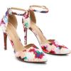 image:imageDREAM PAIRS Womens OppointedLacey Pointed Toe Ankle Strap High Heel Stiletto Pumps Wedding Dress ShoesFloral