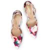 image:imageDREAM PAIRS Womens OppointedLacey Pointed Toe Ankle Strap High Heel Stiletto Pumps Wedding Dress ShoesFloral