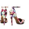 image:imageDREAM PAIRS Womens OppointedLacey Pointed Toe Ankle Strap High Heel Stiletto Pumps Wedding Dress ShoesFloral