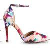 image:imageDREAM PAIRS Womens OppointedLacey Pointed Toe Ankle Strap High Heel Stiletto Pumps Wedding Dress ShoesFloral