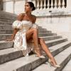 image:imageDREAM PAIRS Womens OppointedLacey Pointed Toe Ankle Strap High Heel Stiletto Pumps Wedding Dress ShoesGoldGlitter