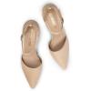image:imageDREAM PAIRS Womens OppointedLacey Pointed Toe Ankle Strap High Heel Stiletto Pumps Wedding Dress ShoesNudeSuede