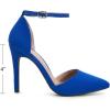 image:imageDREAM PAIRS Womens OppointedLacey Pointed Toe Ankle Strap High Heel Stiletto Pumps Wedding Dress ShoesRoyalBlue