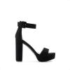 image:imageDREAM PAIRS Womens Platform Heel Sandals Open Toe Ankle Strap Heel Fashion Wedding Party Dress Sandals ShoesBlackNubuck