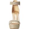 image:imageDREAM PAIRS Womens Platform Heel Sandals Open Toe Ankle Strap Heel Fashion Wedding Party Dress Sandals ShoesGoldGlitter